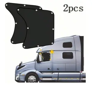 (2 Pack) Large Side Window Sun Shade for Semi-Trucks 24"x22" UV Protection for Freightliner Cascadia Volvo VNL International Trucks Accessories sunscreen truck driver