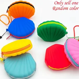 Creative Shell Coin Organizer, Multi-Functional Storage Bag, Small Items Holder, Earphone Pouch, Backpack Accessory, Reusable, Valentine's Gift