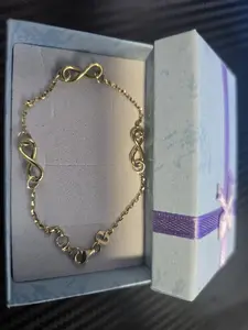 10K Gold Bracelet Real Oro 10K Cuban Link Style Bracelet