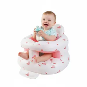 Inflatable Baby Seat for Babies 3-36 Months, Inflatable Baby Chair Sit Me Up Floor Seat for Baby, Back Support Baby Seats for Infants for Sitting Up with Built in Air Pump