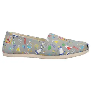 TOMS Womens Alpargata Slip On Flats Casual - Grey