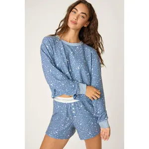 Boyfriend Boxer Moon & Stars PJ Short Set