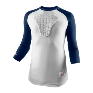 MCDAVID HEX® Sternum Raglan 3/4 Length Shirt for Youth Baseball Softball with 9mm HEX Technology & Moisture Management Technology