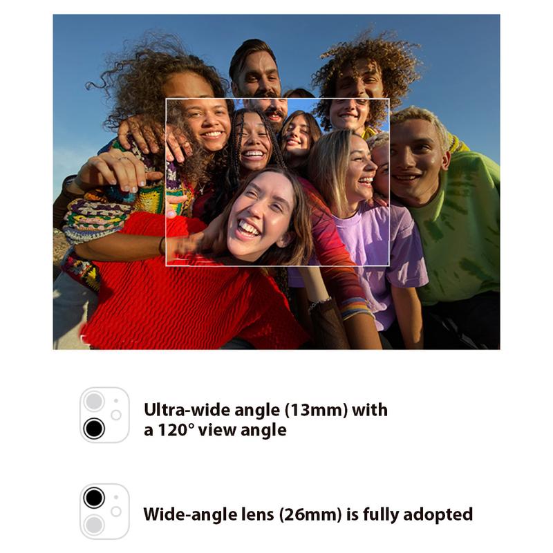 Refurbished iPhone 11 (Unlocked) - 6.1″ display, supports any carriers, excellent condition with 100% battery capacity, zero-mileage, like-new performance