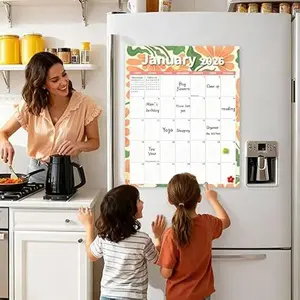 Upgrade Your Fridge Decor 2026 Magnetic Calendar - 12 Theme Pack, Large 14.5x11.5 Inch, Premium Matte Art Paper, Easy-Swap Monthly Art for a Clutter-Free Kitchen