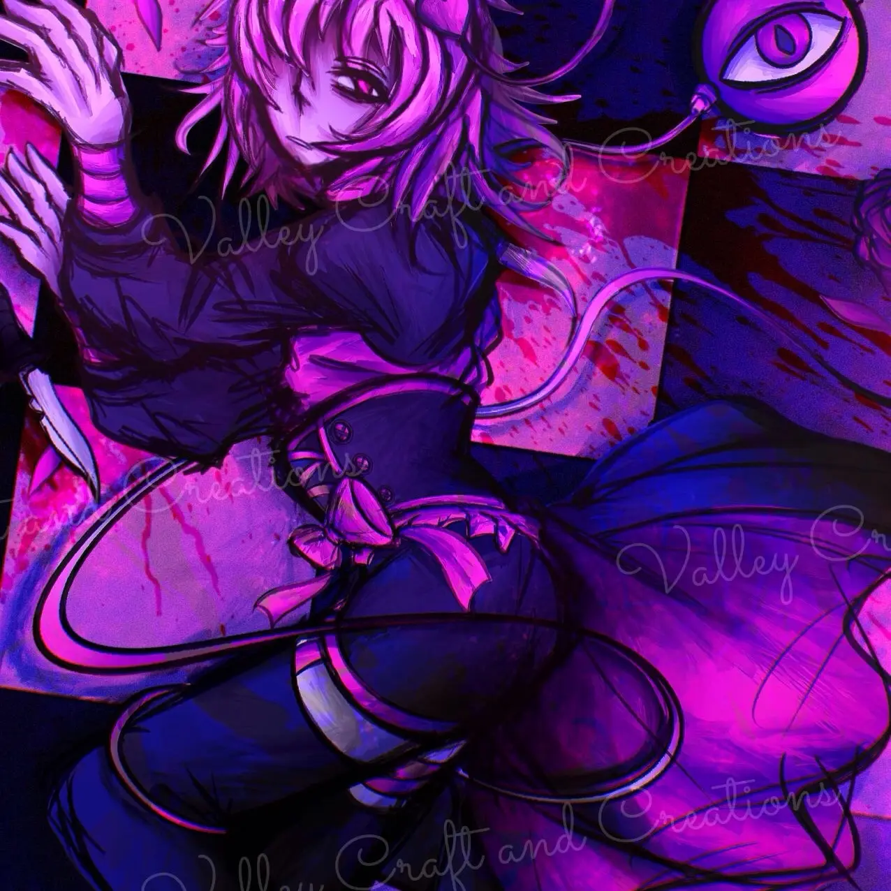 Touhou Satori Komeiji custom print.
