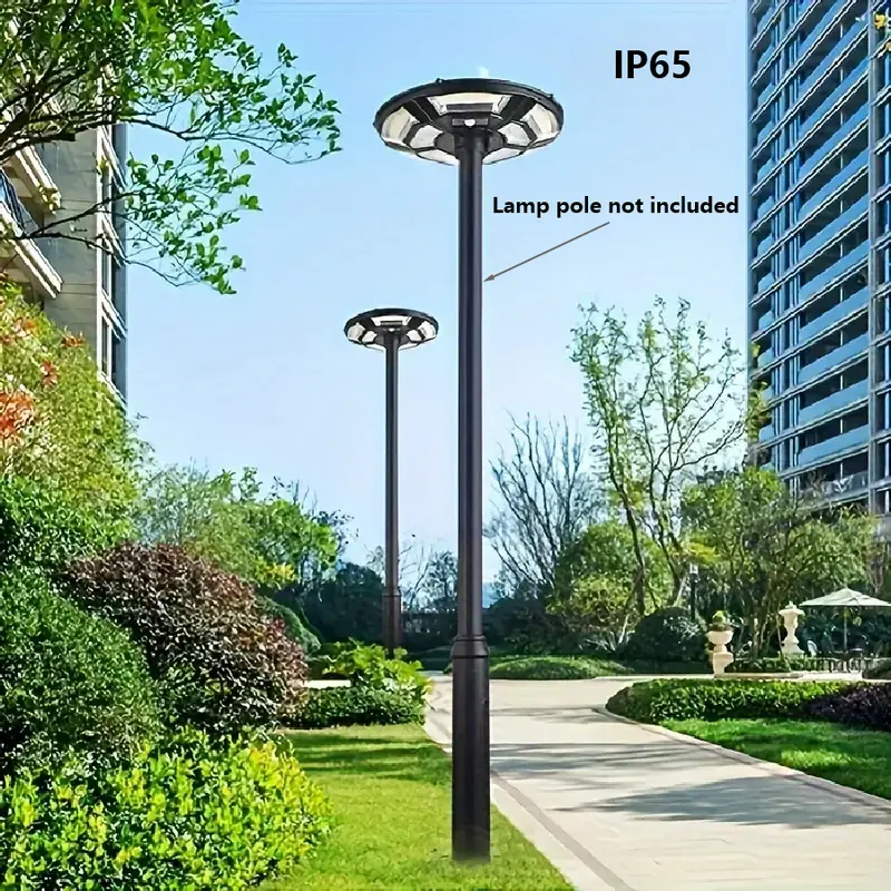 20-Foot Street Light Pole – Adjustable Metal Lamp Post, Solar-Ready, With Mounting Rebar Cage, For Parking Lots & Parks