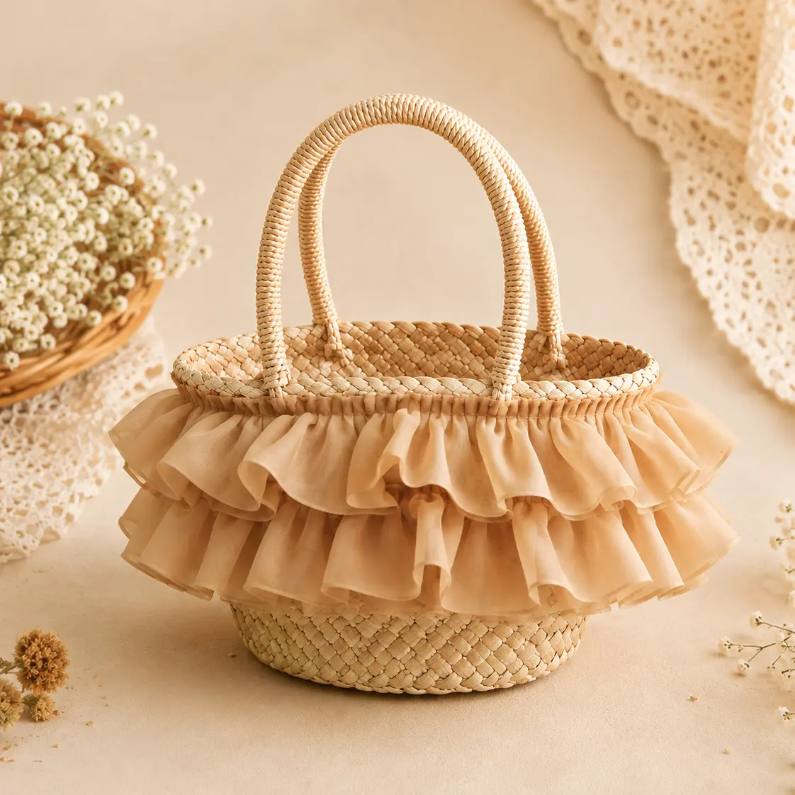 The Posie Ruffle Basket