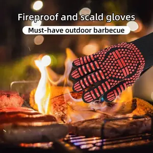 Fireproof and Scald-Proof Gloves Must-Have for Outdoor Barbecue Camping Heating & Home Cooking Essential Safety Gear
