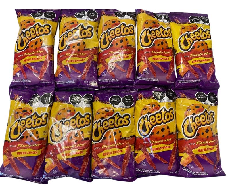 Cheetos xtra Flamin Hot Pack of 10