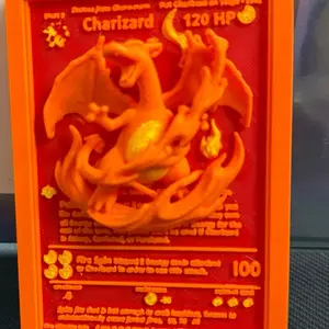 Charizard Thick 3d Art print Card