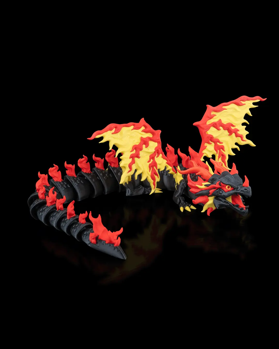 Articulated Fire Dragon Figurine 3D Printed Collectible | 3DPrintSWA