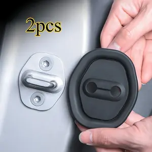 2pcs Car Door Lock Latches Protection Pad, Anti-Collision Guard for Vehicle Door Lock, Car Accessories