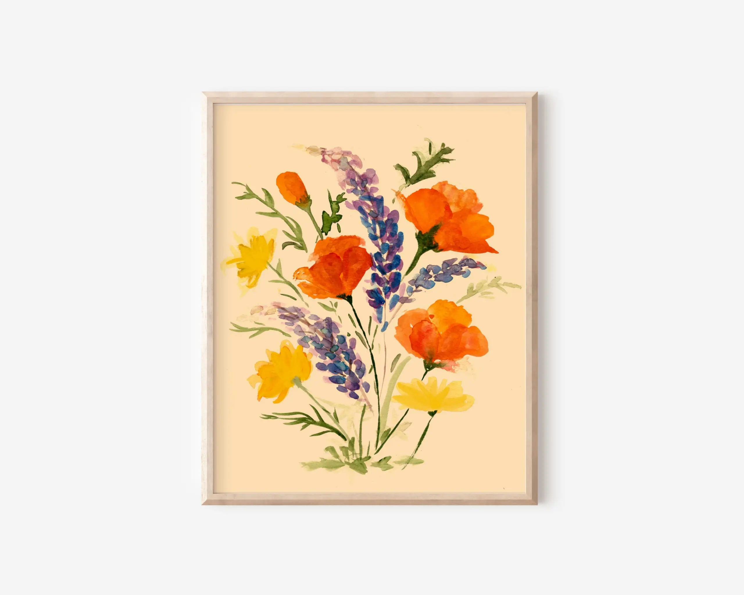 California Wildflowers Art Print (No Text)