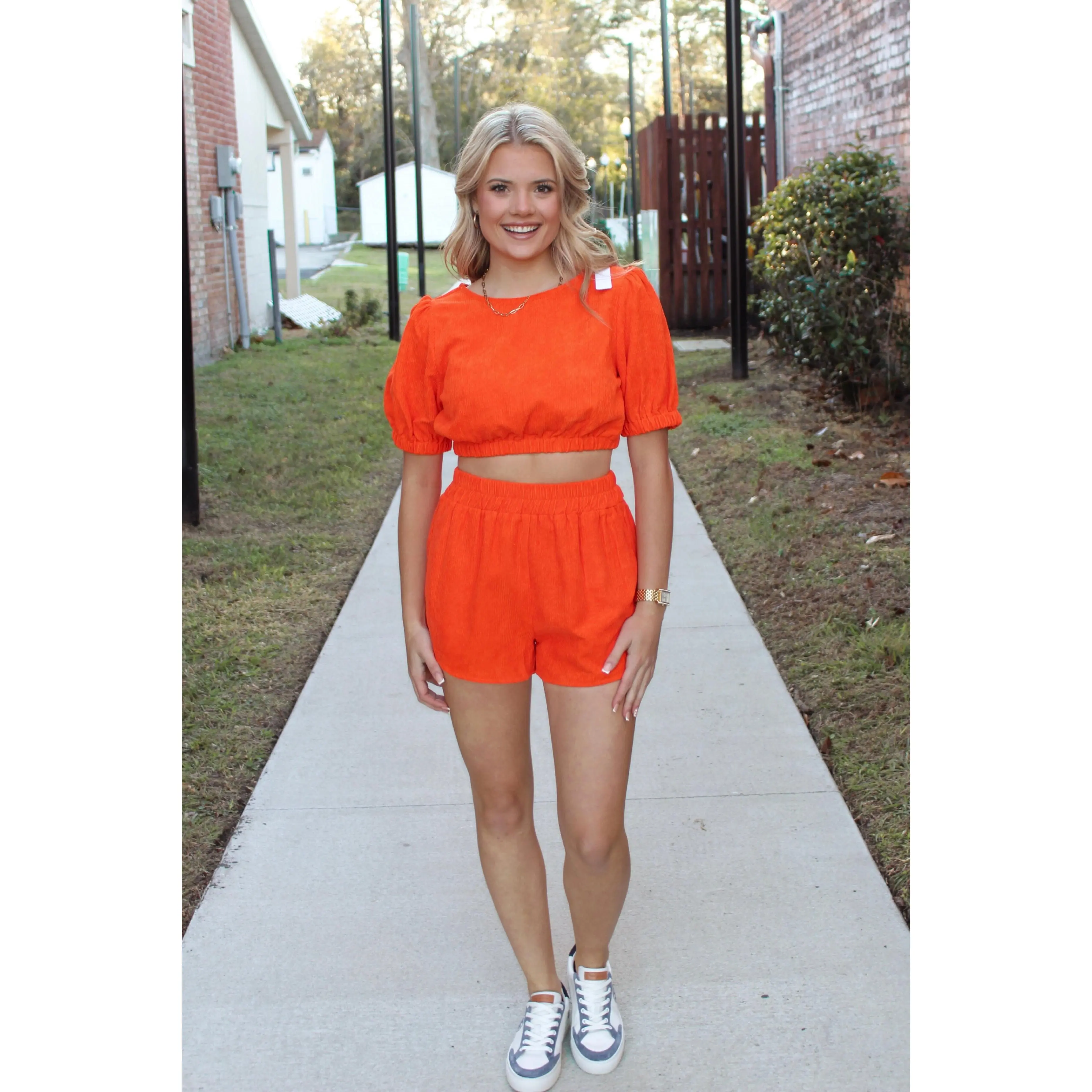 Sunkist Corduroy (Bottom)- Orange