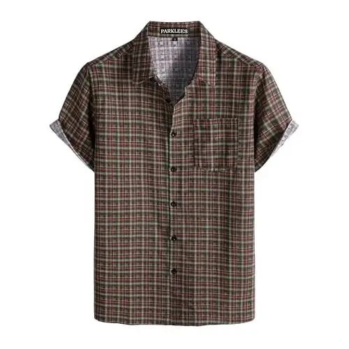 Green Burgundy Plaid