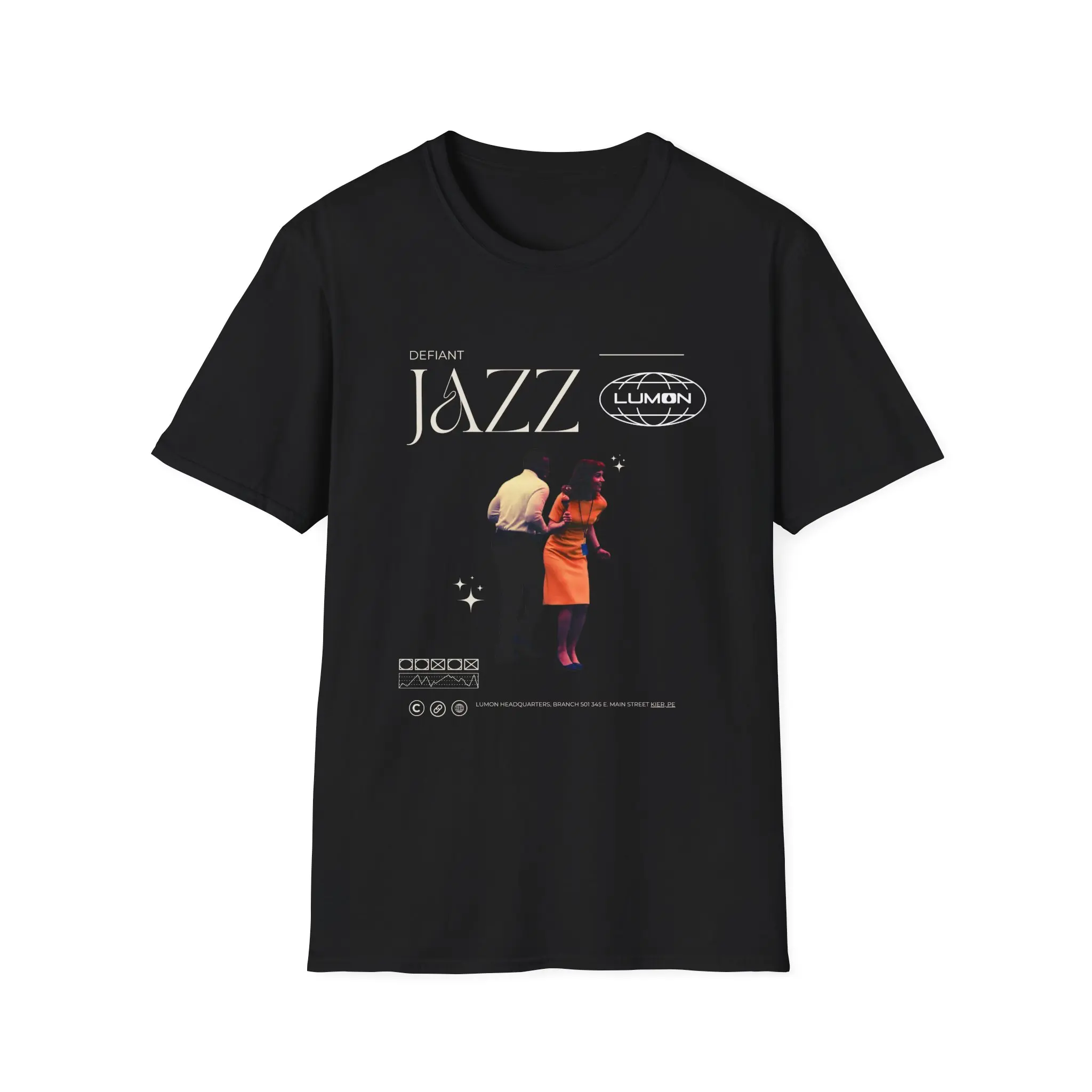 Severance Defiant Jazz T-Shirt, Unisex Softstyle Tee, Vintage Style Shirt, Helly R, Mr.Milchick Fabric Fashion