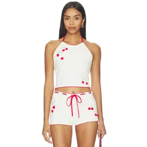 LoveShackFancy Avanyah Top in Cherry Sail