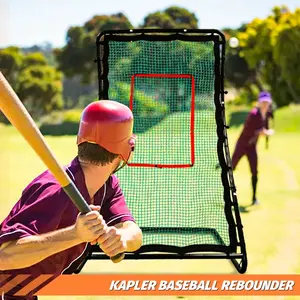 Kapler 7x4 FT Baseball & Softball Rebounder | Pitching & Hitting Trainer with Strike Zone for Backyard Practice | Solo & Team Training for Kids to Adults | Heavy-Duty Rust-Proof Frame