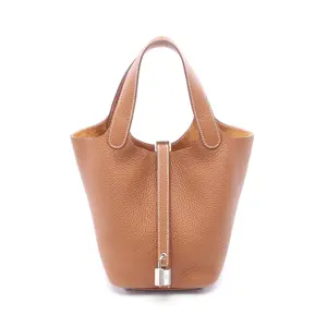 Pre-owned HERMÈS Calfskin Shoulder Bags Hermes Picotin Lock PM Handbag
