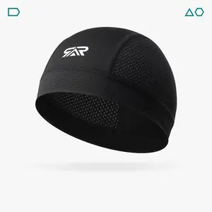 Breathable Mesh Skull Cap Lightweight Quick Dry Sports Helmet Liner for Men Women Cooling Cycling Beanies Unisex Fit Sun Protection