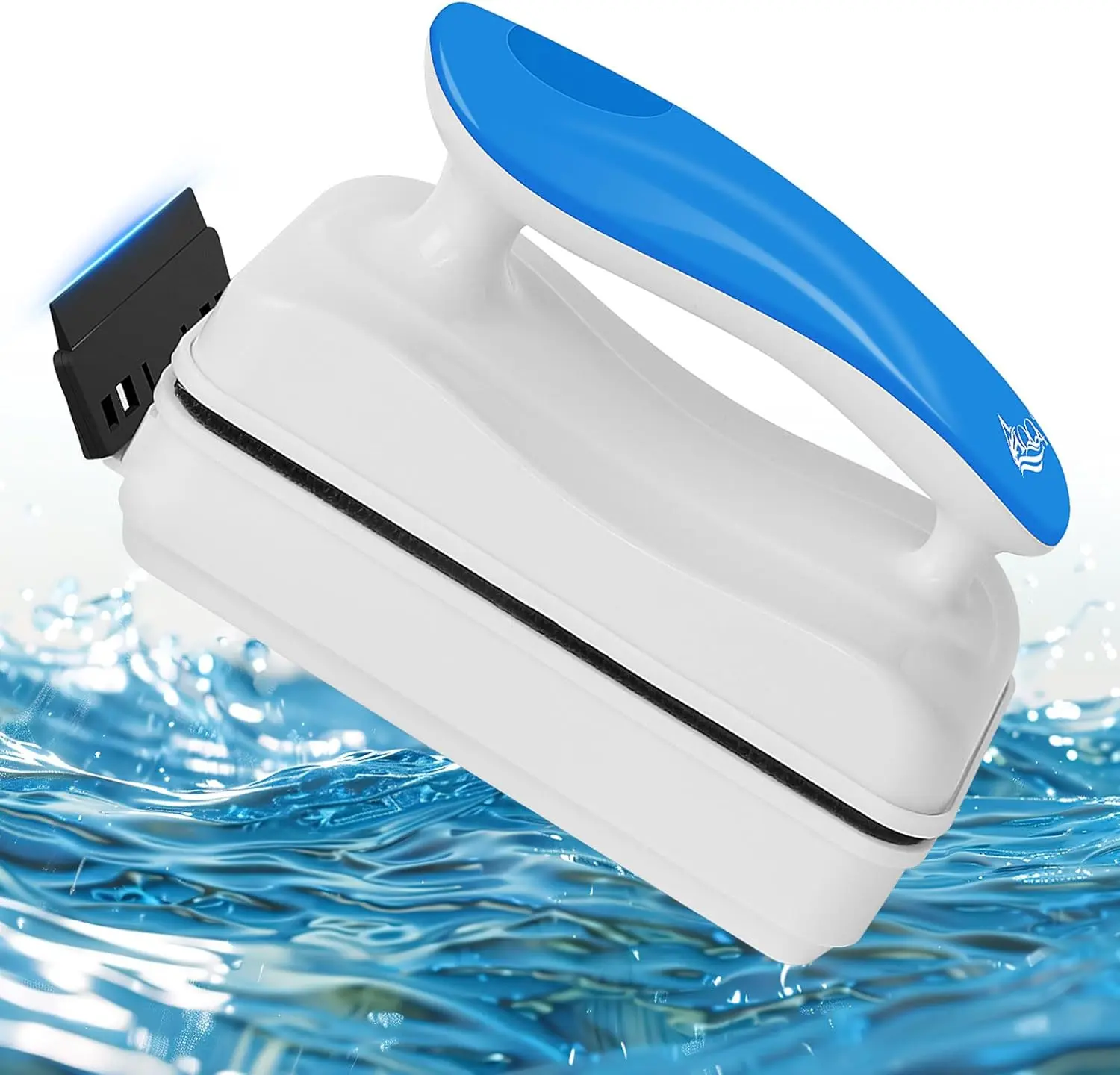Elegant Dolphin Series ABS Aquarium Glass Cleaner Multi Pack - 2 Detachable Algae Scrapers, Floating Tool, Brush for 1/8"-1/4" Thickness Glass Fish Tanks, Algae Scraper