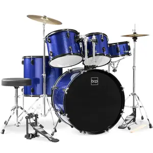 Best Choice Products 5-Piece Beginner Drum Set w/ Snare, Bass, Toms, Cymbal, Hi-Hat, Sticks, Drum Pedal
