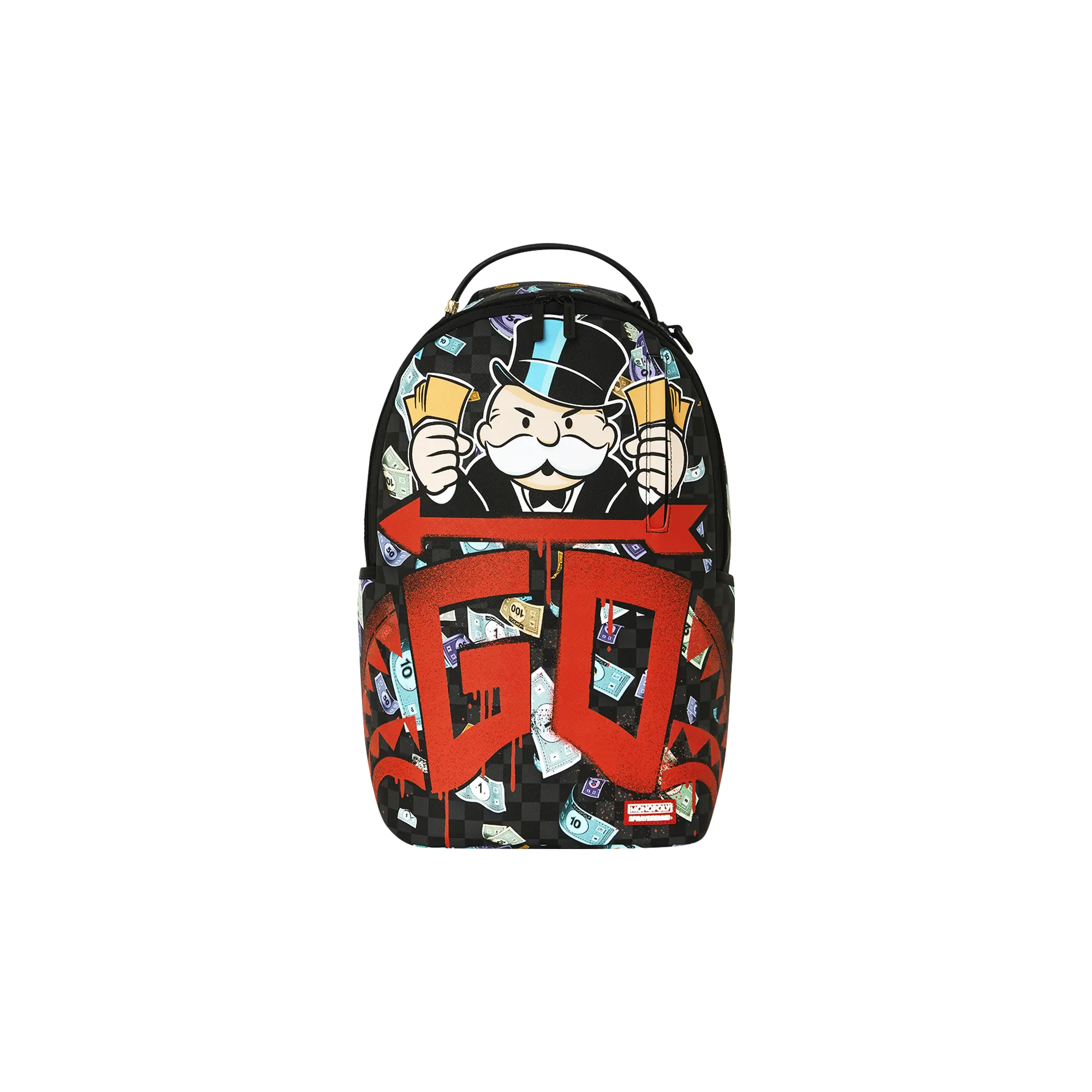 Monopoly Go Sharkmouth Stencil Backpack "Black" B8779