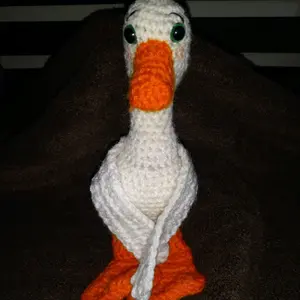 Shy duck stuffed animal