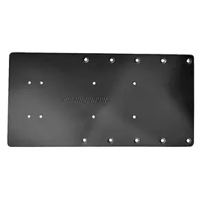 Black 16" Straight Sea Brackets Trolling Motor Plate