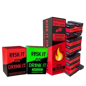 Risky Game Studios Party Animal Pack | Bundle Including Risk It or Drink It Original, Wild & Fun, and Tower Stacking Game