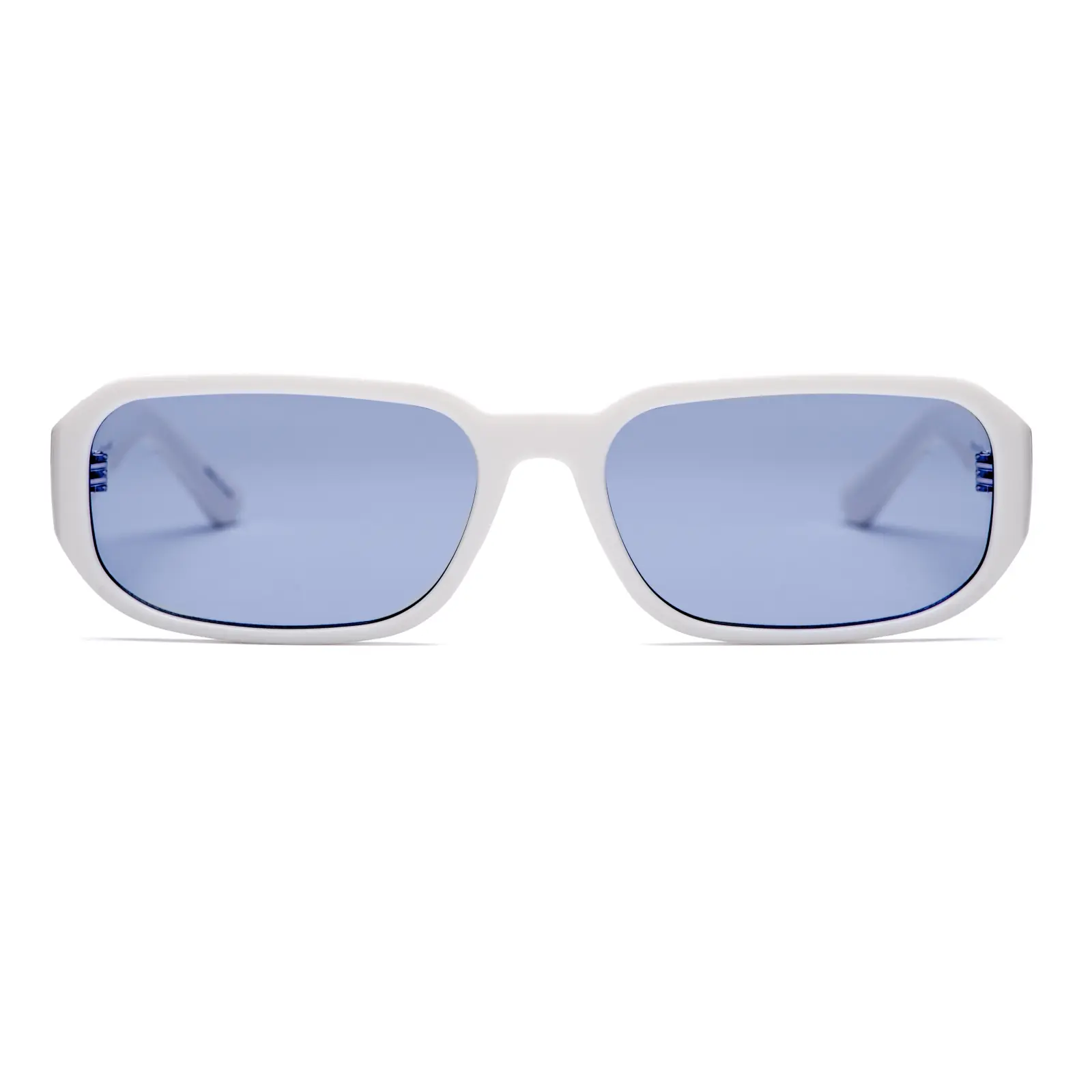 innsol Small Rectangular Sunglasses for Women&Men, Minimalist Modern Y2K Glossy Polycarbonate Shades UV400 for Small Faces - Matte Finish