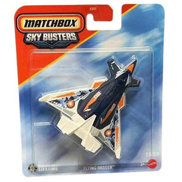 Mattel Matchbox Skybusters Toy Metal Vehicle - FLYING DAGGER [JJW32]