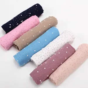 Muslim Women Fashion Cotton Hot Drill Porcelain Hijab Scarf
