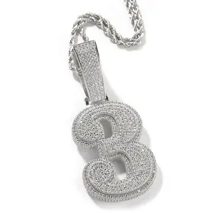 Numero- 8.2 cm single number pendant