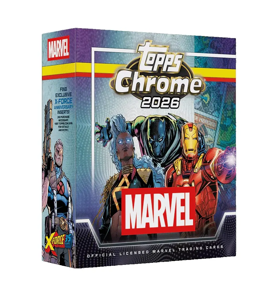 2026 Topps Chrome Marvel Mega Box 8 Packs