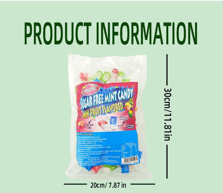 Sugar Free Mint Candy, 5 Fruit Flavors Mini Bottle Breath Mints, Individually Packed Refreshing Mint Candy for Fresh Breath, Office, Car, Travel, Purse, On-the-Go & Daily Use Candies Pack Candy Salad