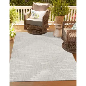 Gray Outdoor Modern Rug