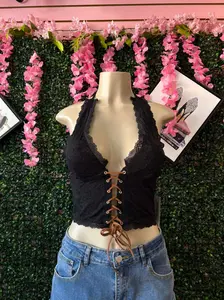 Midnight Lace Western Corset Top