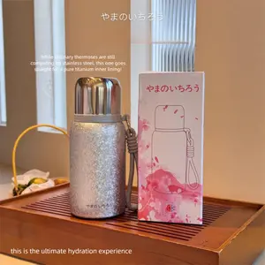 Premium Double-Wall Pure Titanium Hydration Tumbler | Tea Separation Steeper | Car-Friendly & Portable Perfect Gift