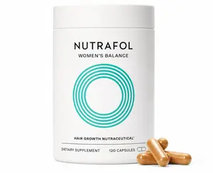 Nutrafol Women's Balance Hair Growth Supplements, Ages 45 and Up, Clinically Proven for Visibly Thicker Hair and Scalp Coverage, Dermatologist Recommended - 1 Month Supply