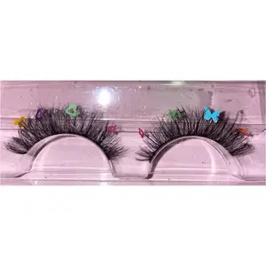 Eyelash Strips with cute stars, hearts, flowers, and butterflies, Cosmetic