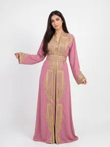 Raya Kuftan - Women's Embroidered Moroccan Caftan, Wedding, Robe, Traditional Dress, Abaya - Perfect for Eid, Ramadan