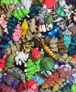 Micro Minis in a Container - Cute Articulated 3D Printed Figurines