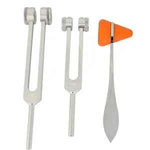 128/256hz Weighted Tuning Fork for Healing Set, Sound Therapy Tool with Multi-Function Percussion Hammer, Ideal for Meditation and Relaxation
