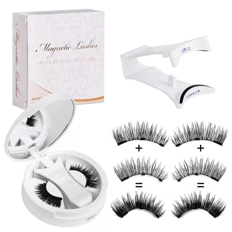 （Please confirm the product specifications）Soft Magnetic Eyelashes Natural Look Kit - No Glue Needed, Reusable False Lashes with Comfortable Fit, Easy to Wear & Remove for Home Use all-day comfort