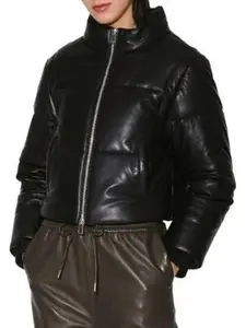Walter Baker Lorenza Lamb Leather Puffer Jacket