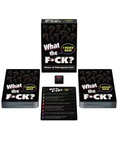 Kheper Games What the F*ck? I Never Have Game - 552 Outrageous Statements for 3+ Players - Hours of Fun Card Game