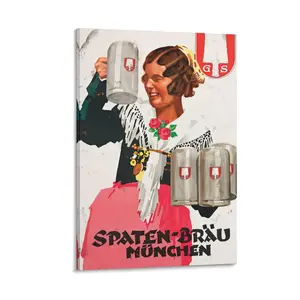 Vintage Food & Drink Poster.  Wall Art for Home Decor, Suitable for Bedroom, Kitchen, Cafe Or Pub. Adds A Vintage Charm. Poster Canvas Wall Art For Bedroom Decor Bar Office Room Decor Gift
