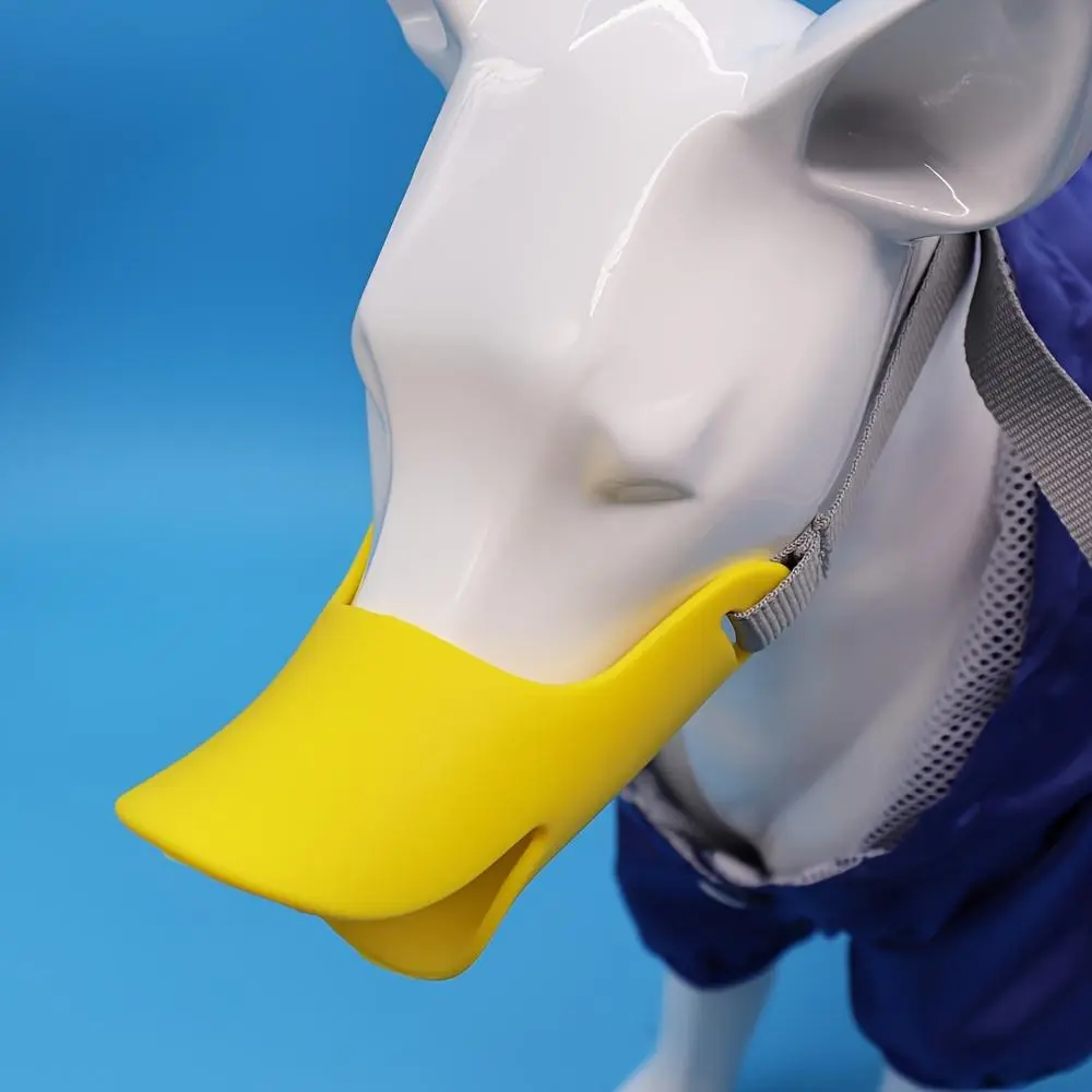 Small Dog Duckbill Muzzle, Pet Training Aid - Bite Guard Accessory for Reducing Barking, Biting, Messy Behavior